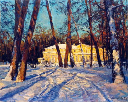 Russia : Oranienbaum in the winter