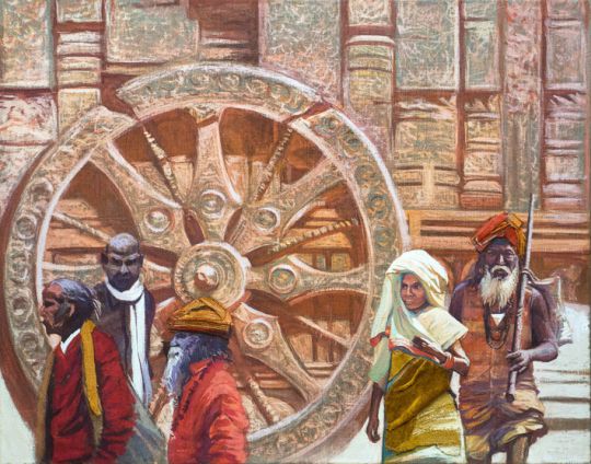 India, Tibet : India.The temple has a chariot